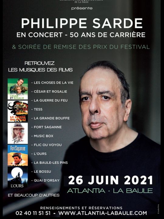 Concert Hommage à Philippe Sarde & Cérémonie de remise des Prix du Festival de La Baule